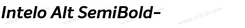 Intelo Alt SemiBold字体转换